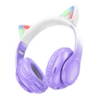 Hoco LED Cat Ear Headphones Purple