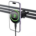 Acefast 25W Qi2 Wireless Charging Phone Holder for Air Vent, with LED and Active Cooling