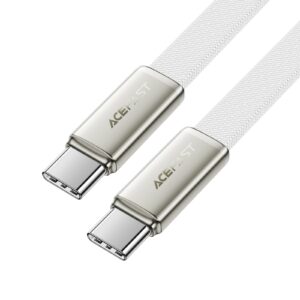 Acefast 60W Ultra-Thin Flat Nylon Braided Fast Charging Cable USB-C to USB-C