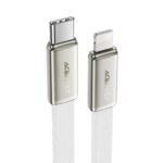 Acefast 30W Ultra-Thin Flat Nylon Braided Fast Charging Cable Lightning to USB-C