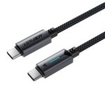 Acefast 60W LED Nylon Braided Aluminum Alloy Fast Charging Cable USB-A to USB-C