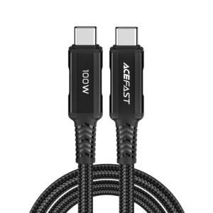 Acefast 100W Super Fast Charge USB-C to USB-C Cable 2 Meter Black