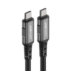 Acefast 240W Super Fast USB-C to USB-C Cable w/ 4K HDMI Video & Audio, 40GB PS, USB 4.0 Black