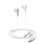 Acefast Digital Wired Earphones with Microphone USB-C White