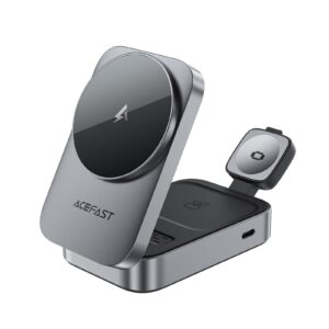 Acefast 22.5W Foldable Desk 3-in-1 Magnetic Qi Wireless Charging Stand