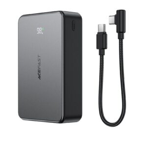 Acefast 20000mAh 22.5W PD+QC Power Bank with Battery % Display, Detachable Cable