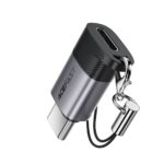 Acefast 60W Braided Lightning to USB-C Adapter with Fast Charging and Data Sync Dongle