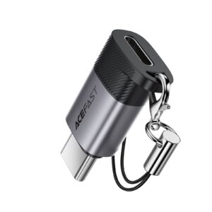 Acefast 60W Braided Lightning to USB-C Adapter with Fast Charging and Data Sync Dongle