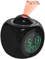 Titan Projection Digital Alarm Clock Black