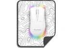 Playmax White RGB Gaming Mouse and Mouse Mat Combo