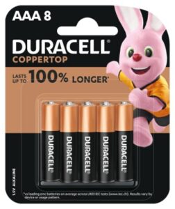 Duracell Coppertop AAA Alkaline Battery 8pk