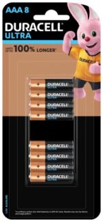 Duracell Ultra AAA Alkaline Battery 8pk