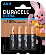 Duracell Ultra AA Alkaline Batteries 4pk