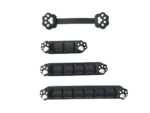Playmax Paw Print Cable Management Black White 4pc Set