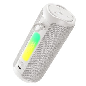 Hoco 8W LED FM Bluetooth Speaker White