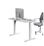 Bracom SINGLE MOTOR SIT-STAND DESK WITH 1200x600mm DESKTOP - White