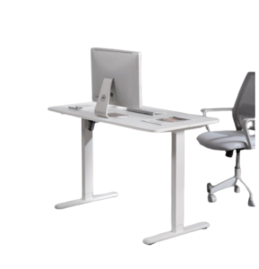 Bracom SINGLE MOTOR SIT-STAND DESK WITH 1200x600mm DESKTOP - White
