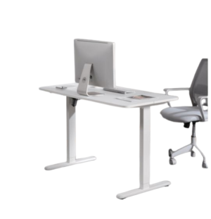 Bracom SINGLE MOTOR SIT-STAND DESK WITH 1200x600mm DESKTOP - White