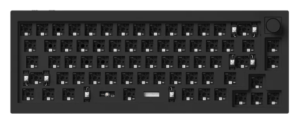 Keychron Q2 Pro 65% Wireless Custom Mechanical Keyboard Barebone Knob Carbone Black