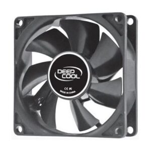 Deepcool 80mm Hydro Bearing Case Fan with 4-pin Molex Connector. Blackcase & black blades