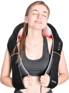 Renpho Electric Shiatsu U Neck and Back Massager with Heat