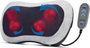 Renpho Heated Massage Pillow with Remote Control