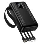 Titan PowerUp 30000mAh 22.5W Power Bank with 4 Built-In Cables