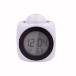 Titan Projection Alarm Clock White