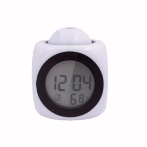 Titan Projection Alarm Clock White