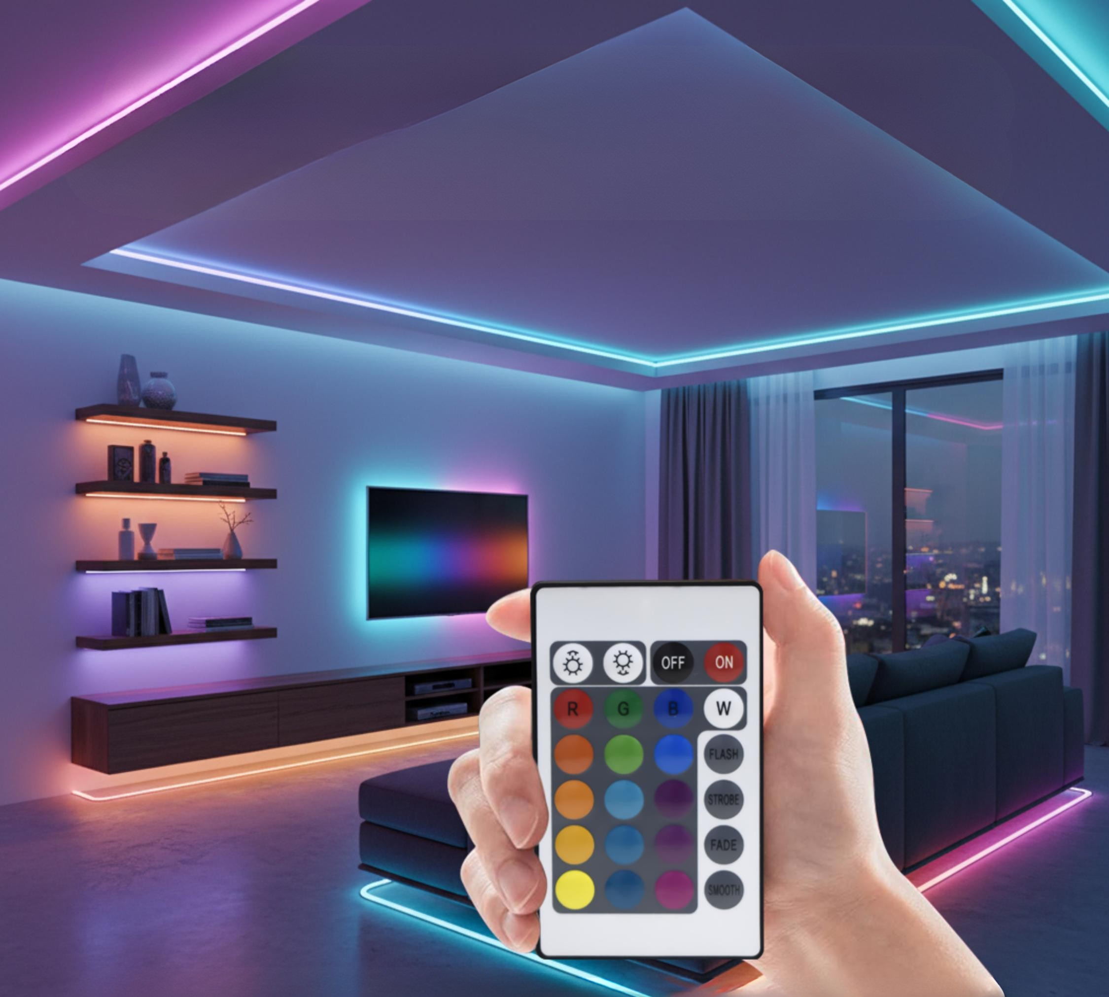 Extreme RGB LED Light Strip w Remote - 4 Meters