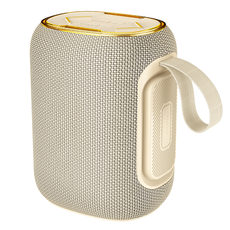 Hoco 10W LED Bluetooth Speaker w Multi-Mode Playback Beige White