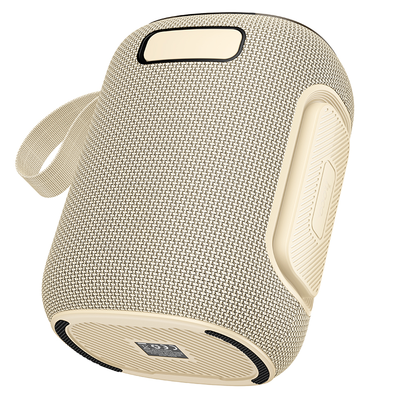 Hoco 10W LED Bluetooth Speaker w Multi-Mode Playback Beige White