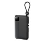 Remax 10000mAh 22.5W Dual Cable Power Bank Black