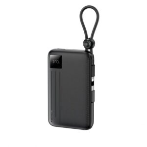 Remax 10000mAh 22.5W Dual Cable Power Bank Black