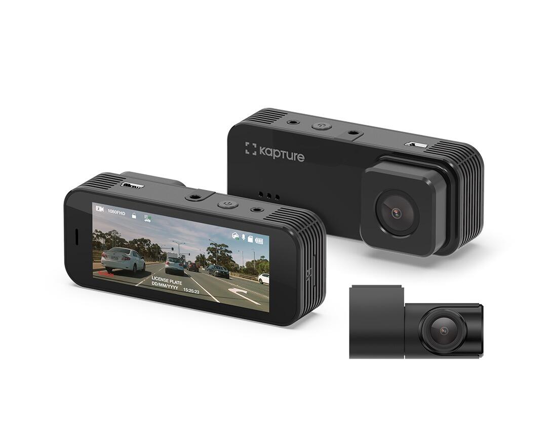 Kapture KPT-592GPS Full HD Front & HD Rear Dash Camera with GPS