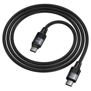Hoco 240W USB-C to USB-C Braided Charging Cable with Magnetic Detachable Connector
