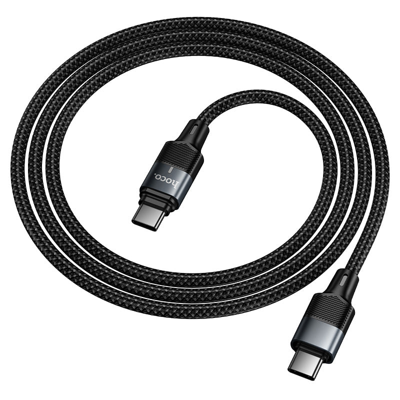 Hoco 240W USB-C to USB-C Braided Charging Cable with Magnetic Detachable Connector