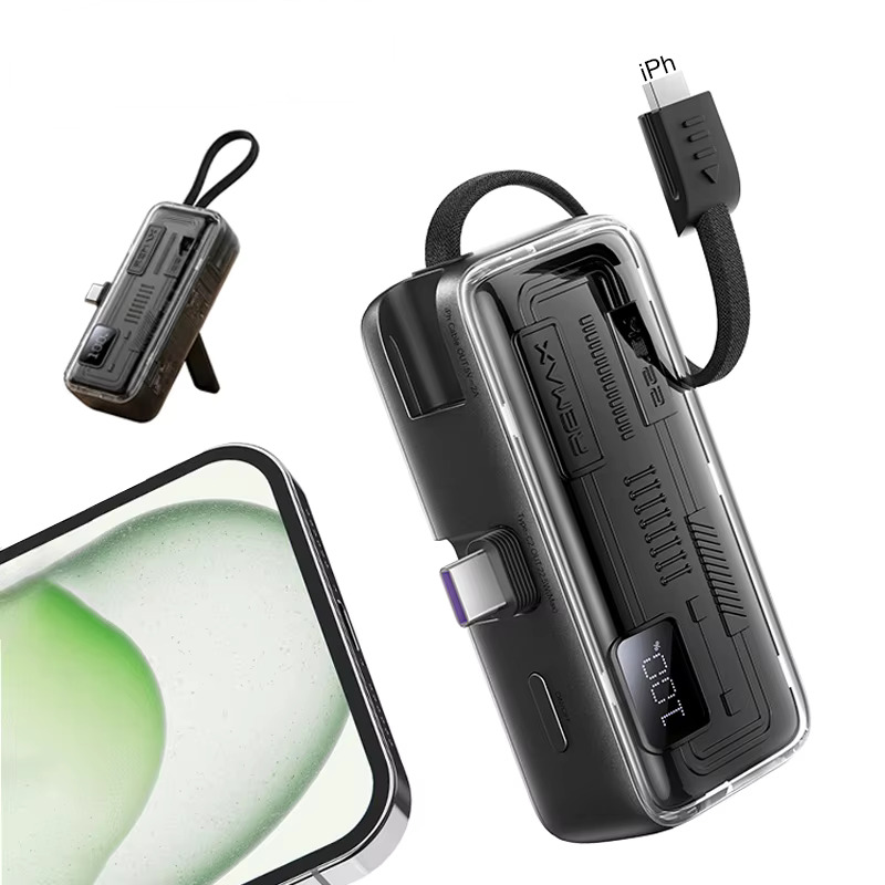 Remax 5000mAh 22.5W Compact Power Bank Grey