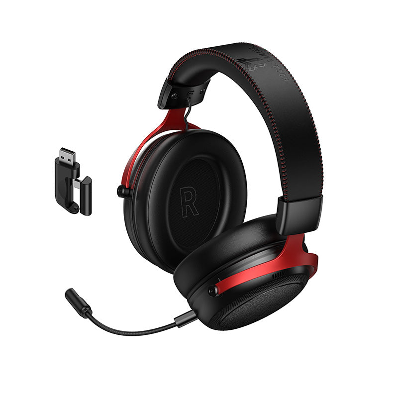Hoco Premium Gaming Headset with Wired & Wireless Modes, Omnidirectional Detachable Microphone