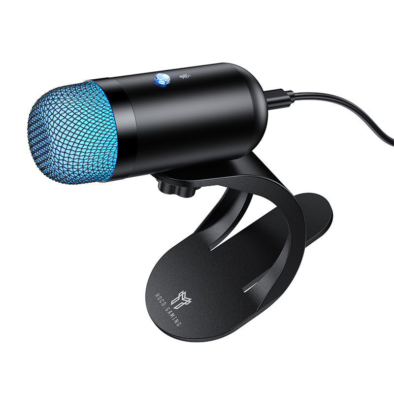 Hoco USB-C RGB Gaming Microphone Omnidirectional with Noise Reduction
