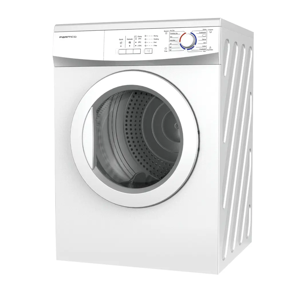 Parmco 7KG White Freestanding Air Vented Dryer