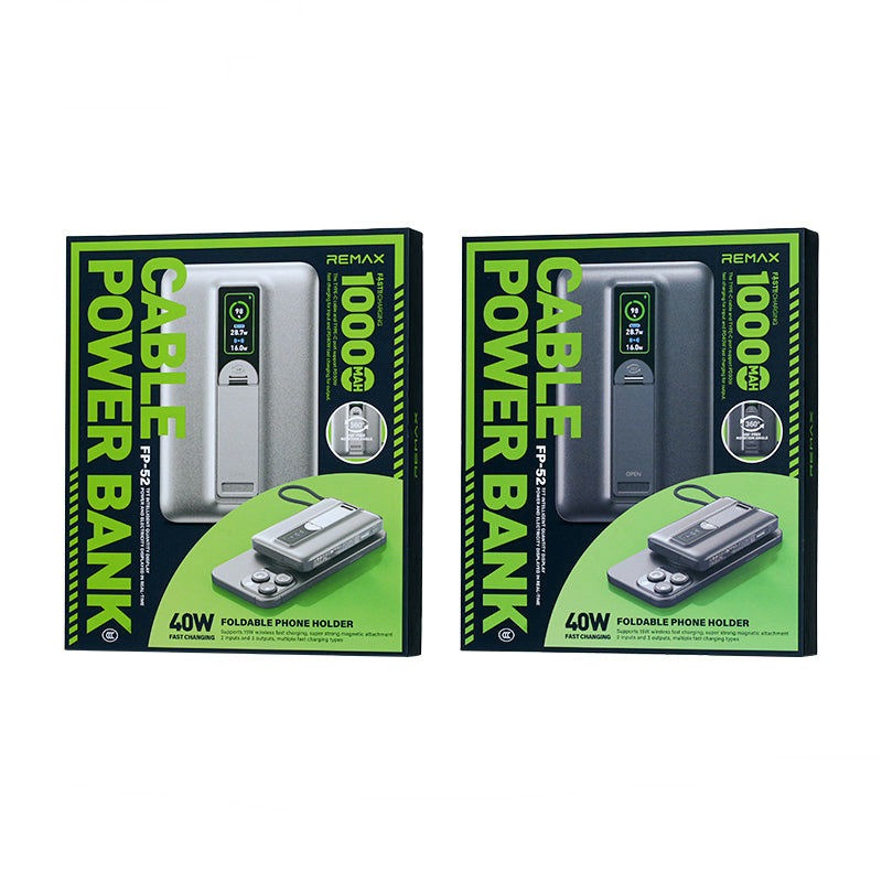Remax 10000mAh 40W Magnetic Wireless Power Bank Silver